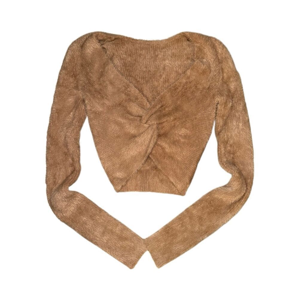 Aerie Fluffy-4-Ever Reversible Twist Sweater Size XS - Picture 4 of 9